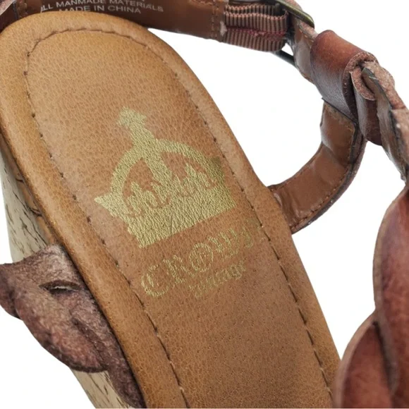 Crown Vintage Dryden Braided Strap Platform Sandals – Size 10 - Picture 10 of 10